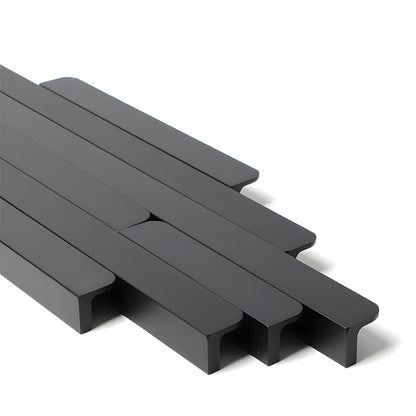 Rounded U-Channel Finger Edge Pulls for Cabinets