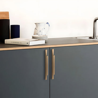 Raised-Grip Finger Edge Pulls for Cabinets and Drawers