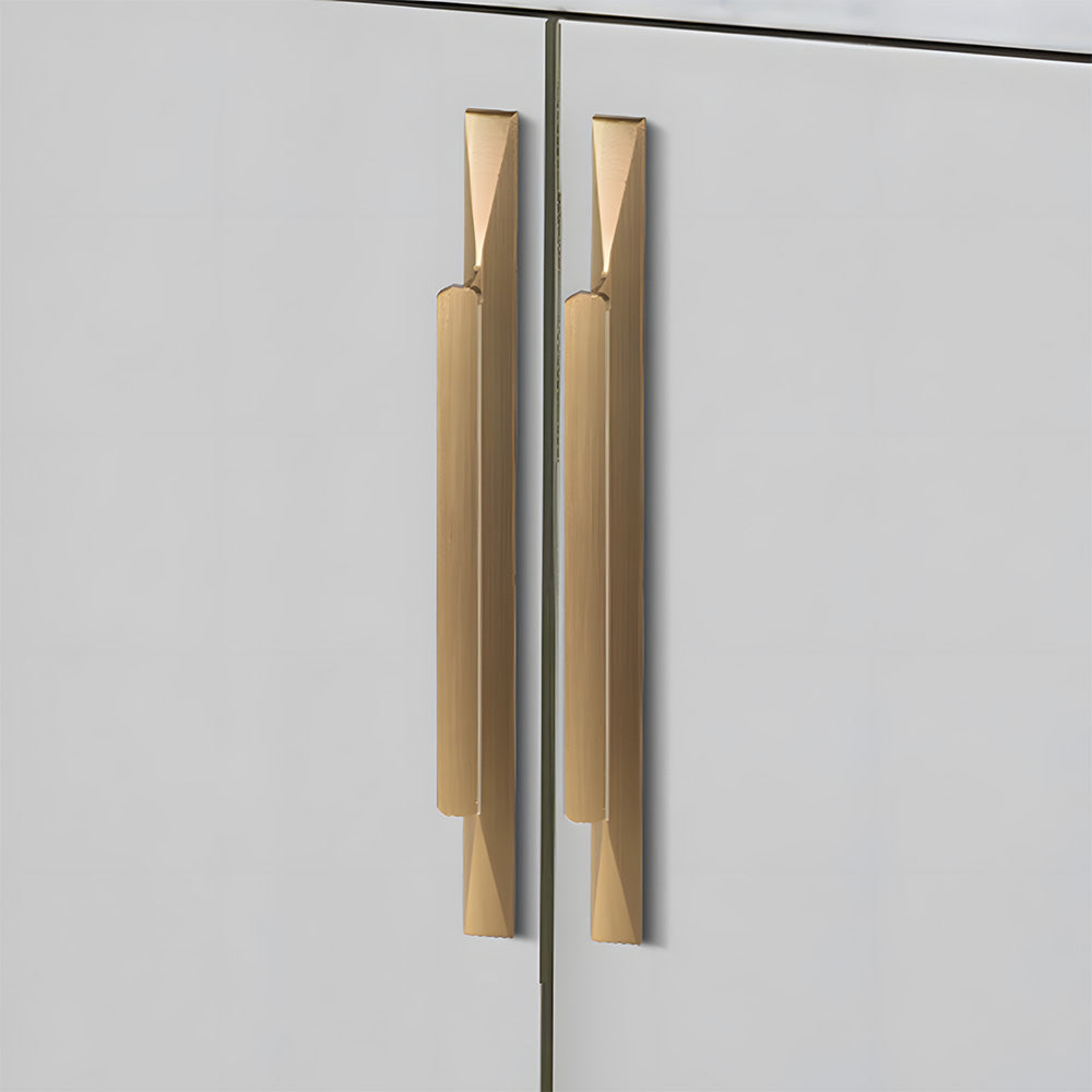 Raised-Grip Finger Edge Pulls for Cabinets and Drawers