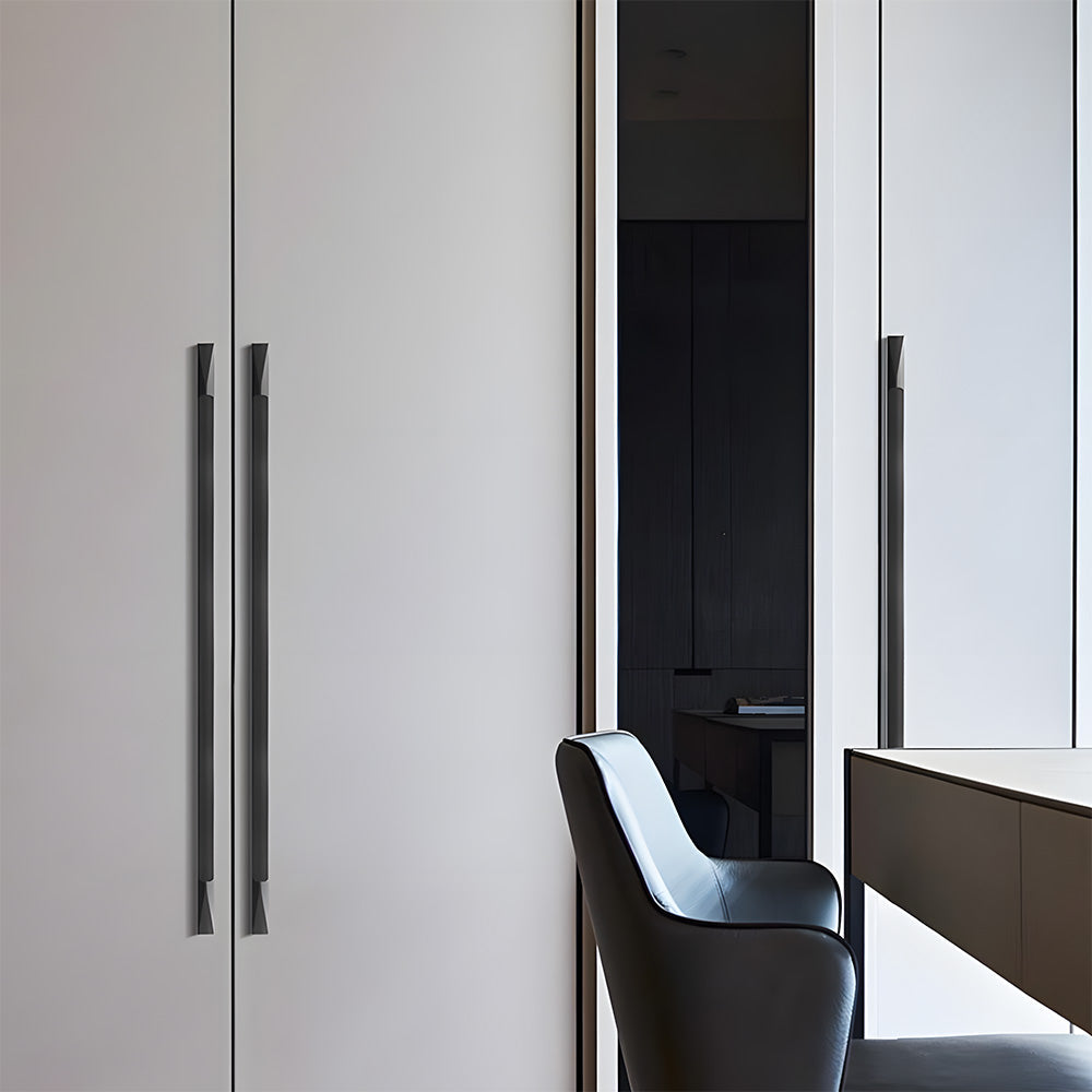 Raised-Grip Finger Edge Pulls for Cabinets and Drawers