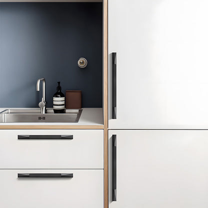 Raised-Grip Finger Edge Pulls for Cabinets and Drawers