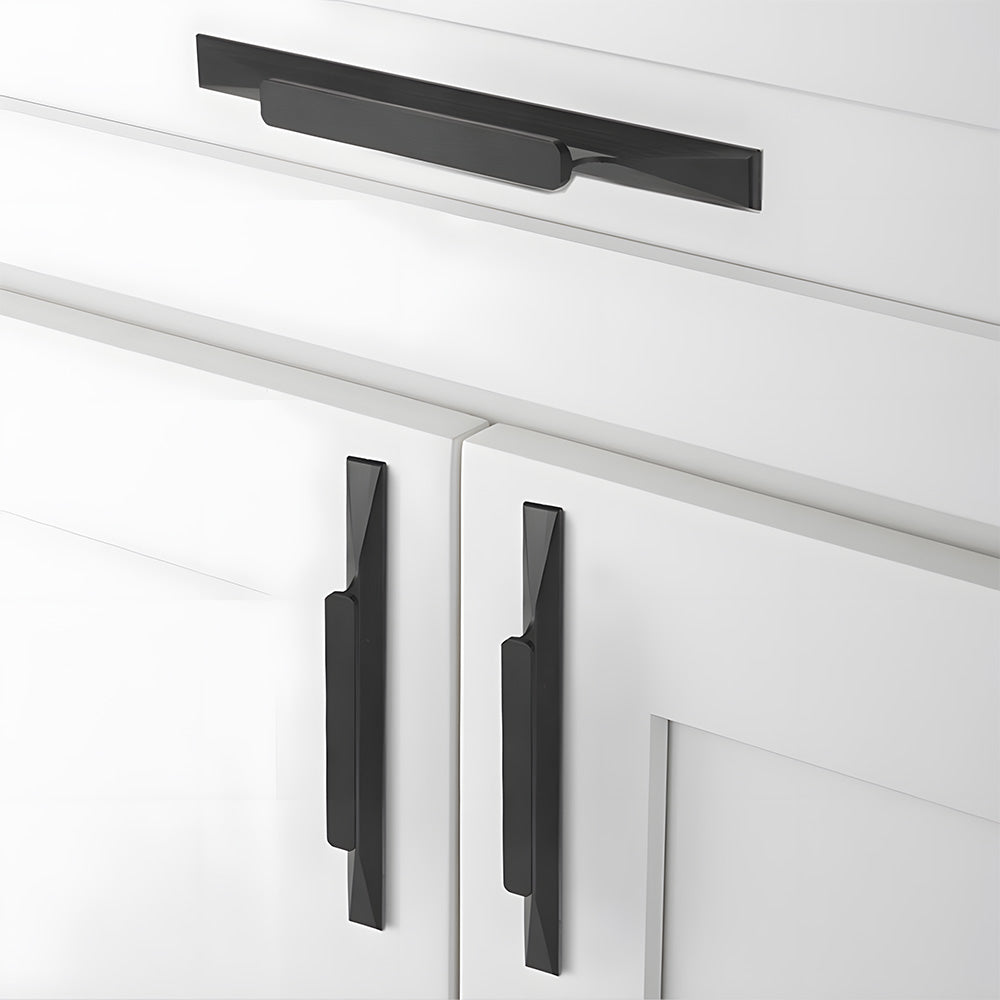 Raised-Grip Finger Edge Pulls for Cabinets and Drawers