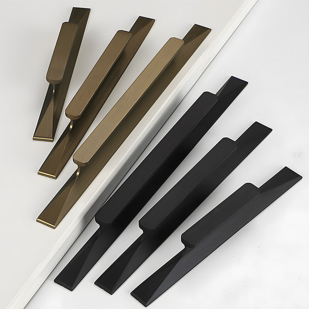Raised-Grip Finger Edge Pulls for Cabinets and Drawers