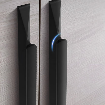 Raised-Grip Finger Edge Pulls for Cabinets and Drawers