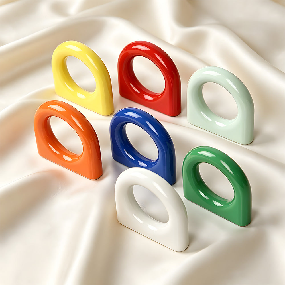 Rounded Oval Loop Cabinet Handles for Doors and Drawers