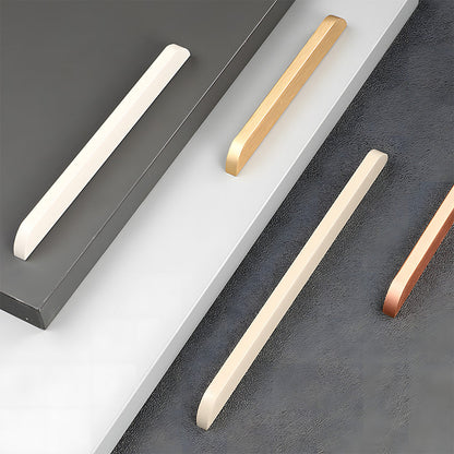 Rounded Low-Profile Cabinet Pulls with Soft Curved Ends