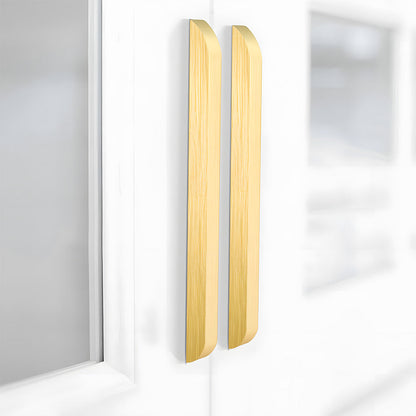 Rounded Low-Profile Cabinet Pulls with Soft Curved Ends