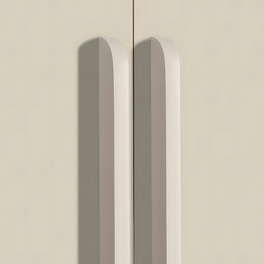 Rounded Low-Profile Cabinet Pulls with Soft Curved Ends