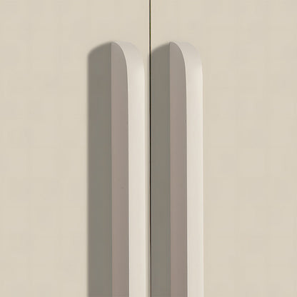 Rounded Low-Profile Cabinet Pulls with Soft Curved Ends