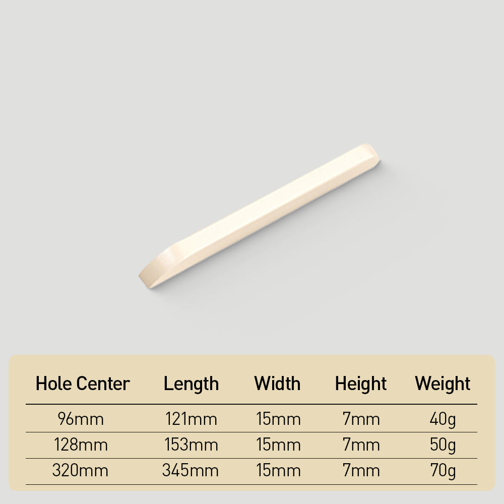 Rounded Low-Profile Cabinet Pulls with Soft Curved Ends
