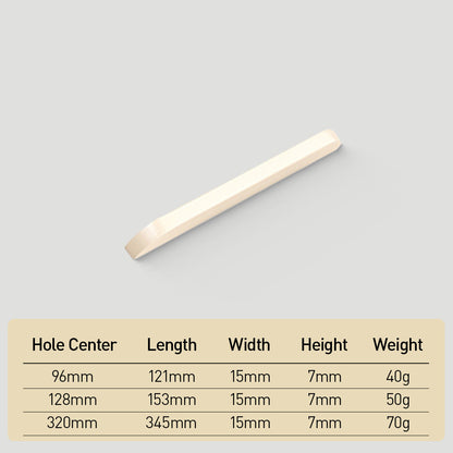 Rounded Low-Profile Cabinet Pulls with Soft Curved Ends