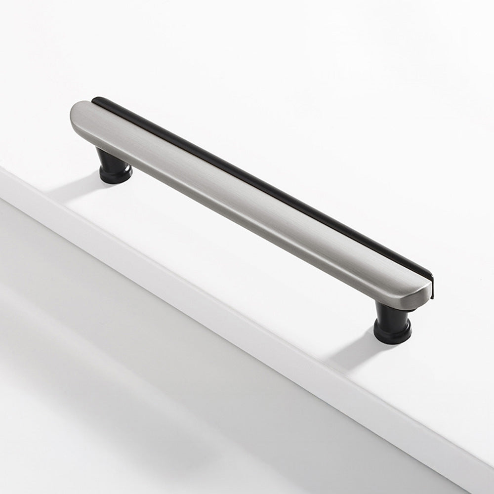 Modern Two-Tone Arc Cabinet Pulls and Matching Knobs