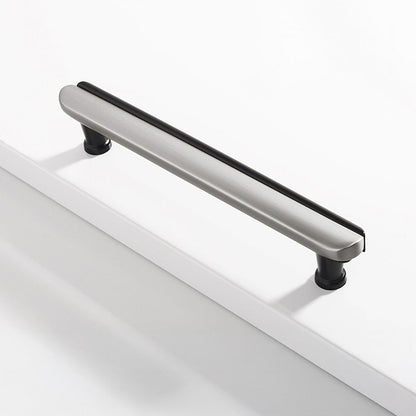Modern Two-Tone Arc Cabinet Pulls and Matching Knobs