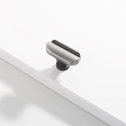 Modern Two-Tone Arc Cabinet Pulls and Matching Knobs