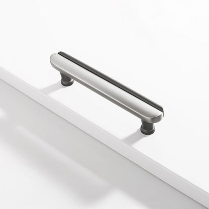 Modern Two-Tone Arc Cabinet Pulls and Matching Knobs