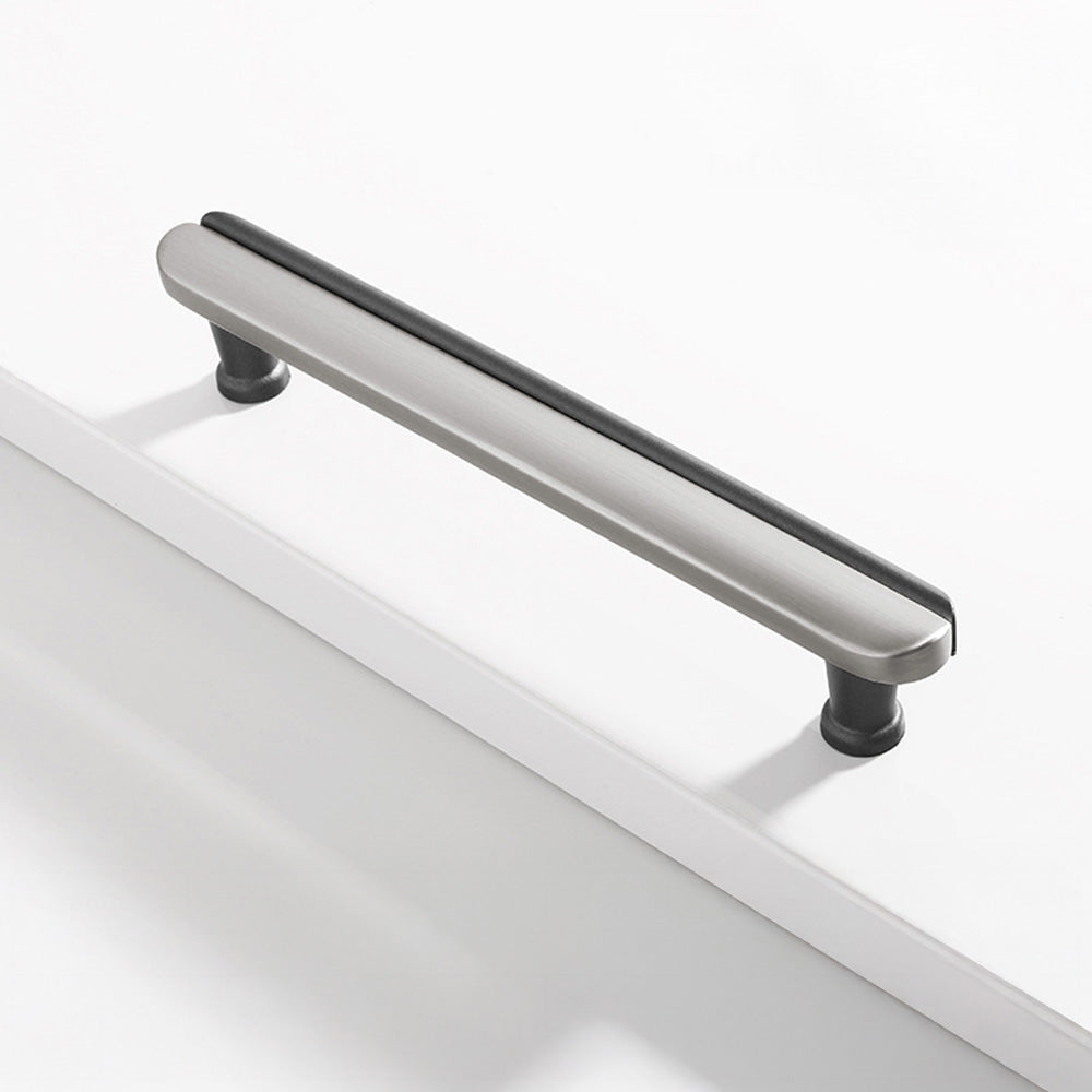 Modern Two-Tone Arc Cabinet Pulls and Matching Knobs