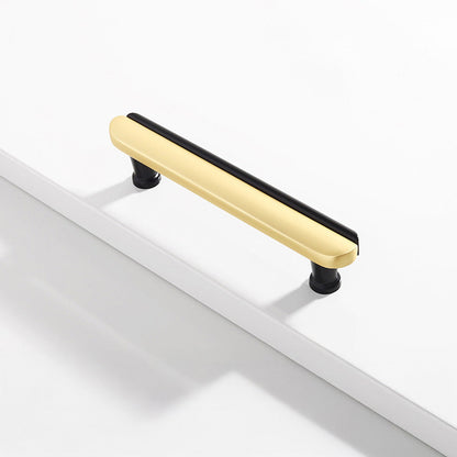Modern Two-Tone Arc Cabinet Pulls and Matching Knobs