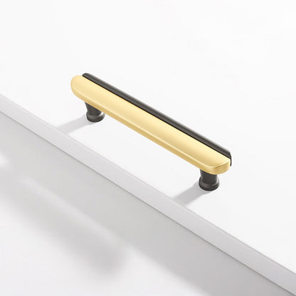 Modern Two-Tone Arc Cabinet Pulls and Matching Knobs