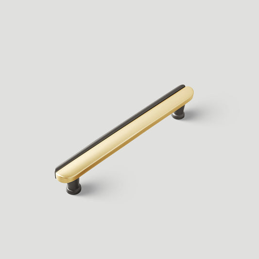 Modern Two-Tone Arc Cabinet Pulls and Matching Knobs