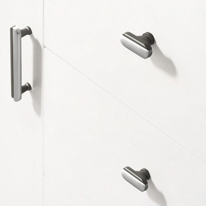 Modern Two-Tone Arc Cabinet Pulls and Matching Knobs