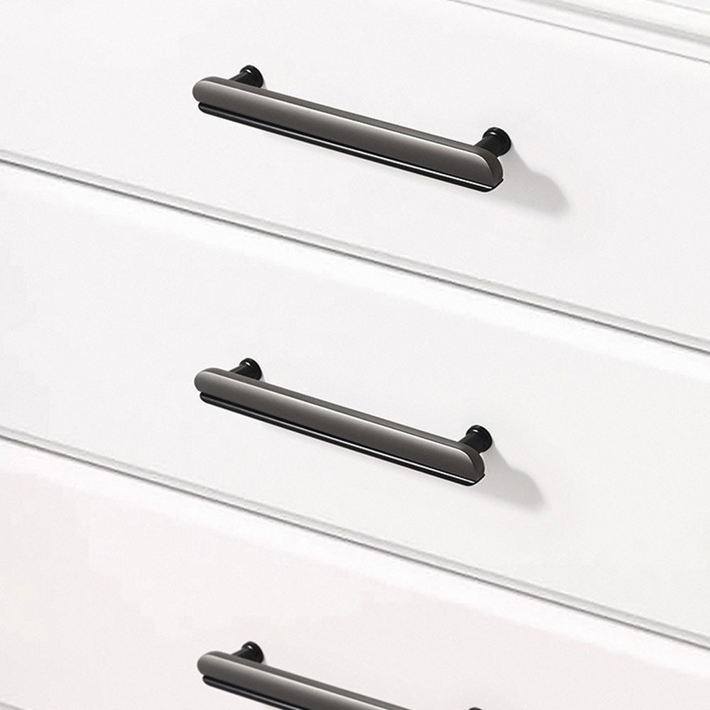 Modern Two-Tone Arc Cabinet Pulls and Matching Knobs