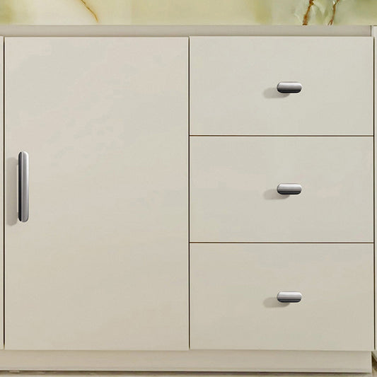 Modern Two-Tone Arc Cabinet Pulls and Matching Knobs