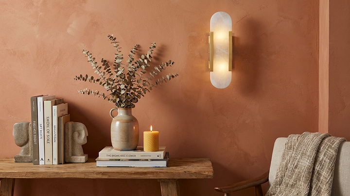 Easton Alabaster Wall Sconce