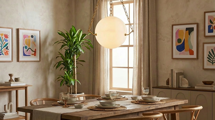Lowell Alabaster Globe Pendant