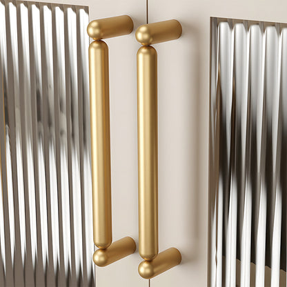 Solid Brass Round Bar Cabinet Pulls and T-Bar Knobs