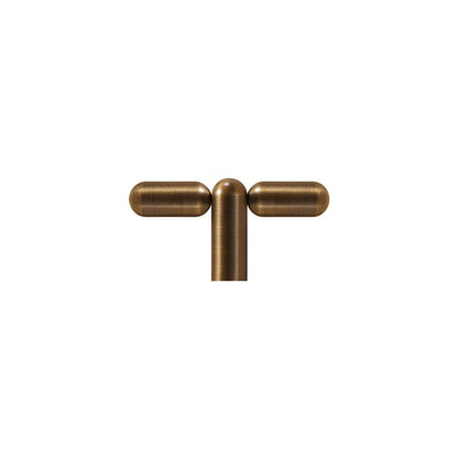 Solid Brass Round Bar Cabinet Pulls and T-Bar Knobs