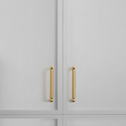 Solid Brass Round Bar Cabinet Pulls and T-Bar Knobs