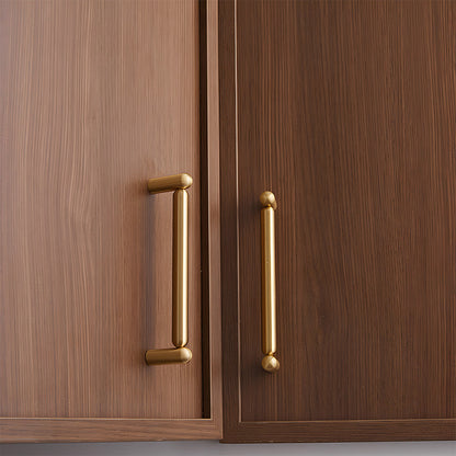 Solid Brass Round Bar Cabinet Pulls and T-Bar Knobs