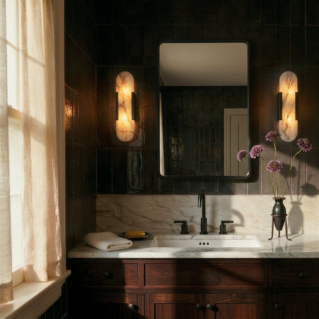 Easton Alabaster Wall Sconce