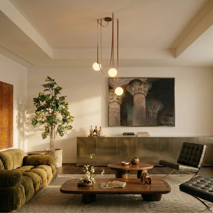 Wrenley Leather Chandelier