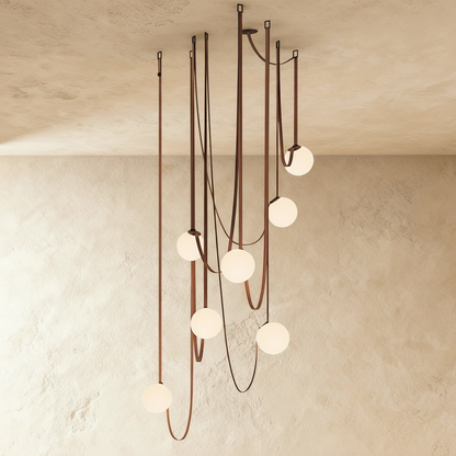 Wrenley Leather Chandelier