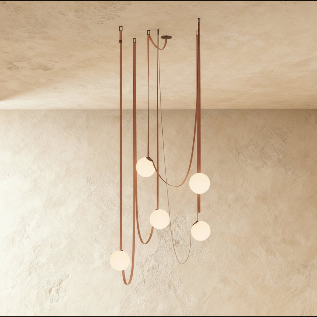 Wrenley Leather Chandelier
