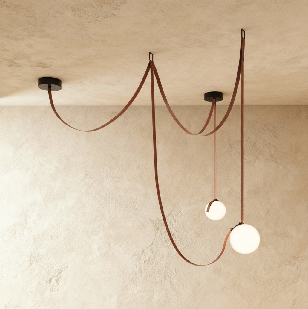 Wrenley Leather Chandelier