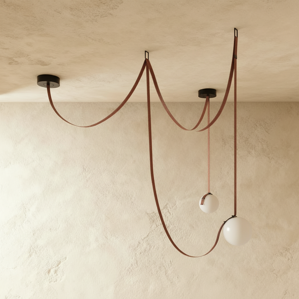 Wrenley Leather Chandelier