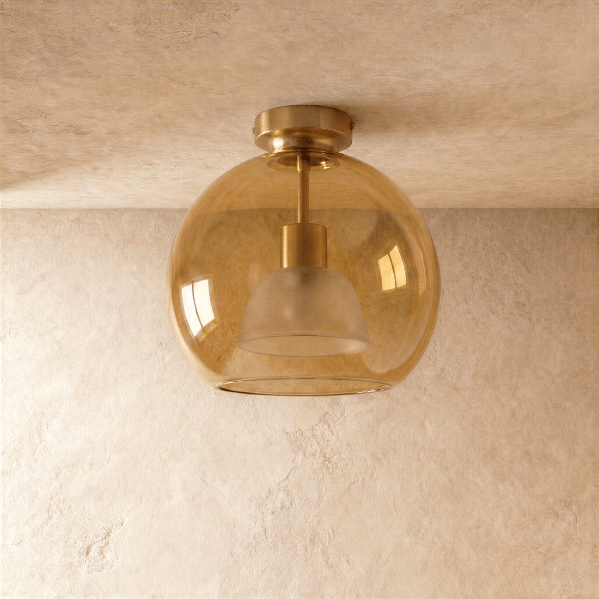 Pascoe Glass Semi-Flush Mount
