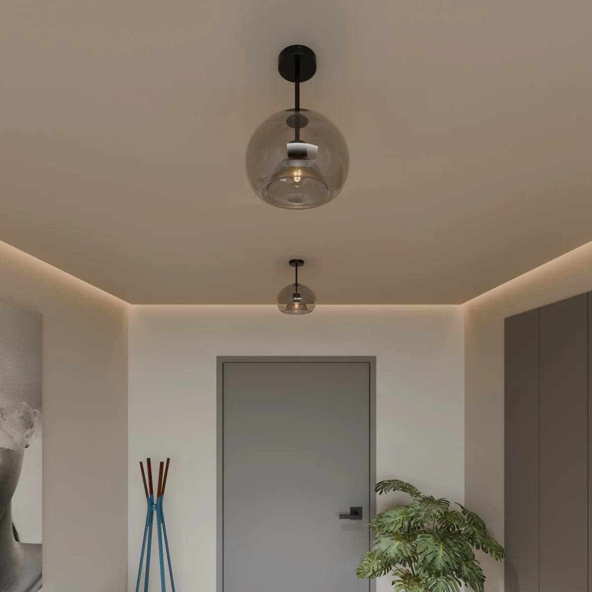 Pascoe Glass Semi-Flush Mount