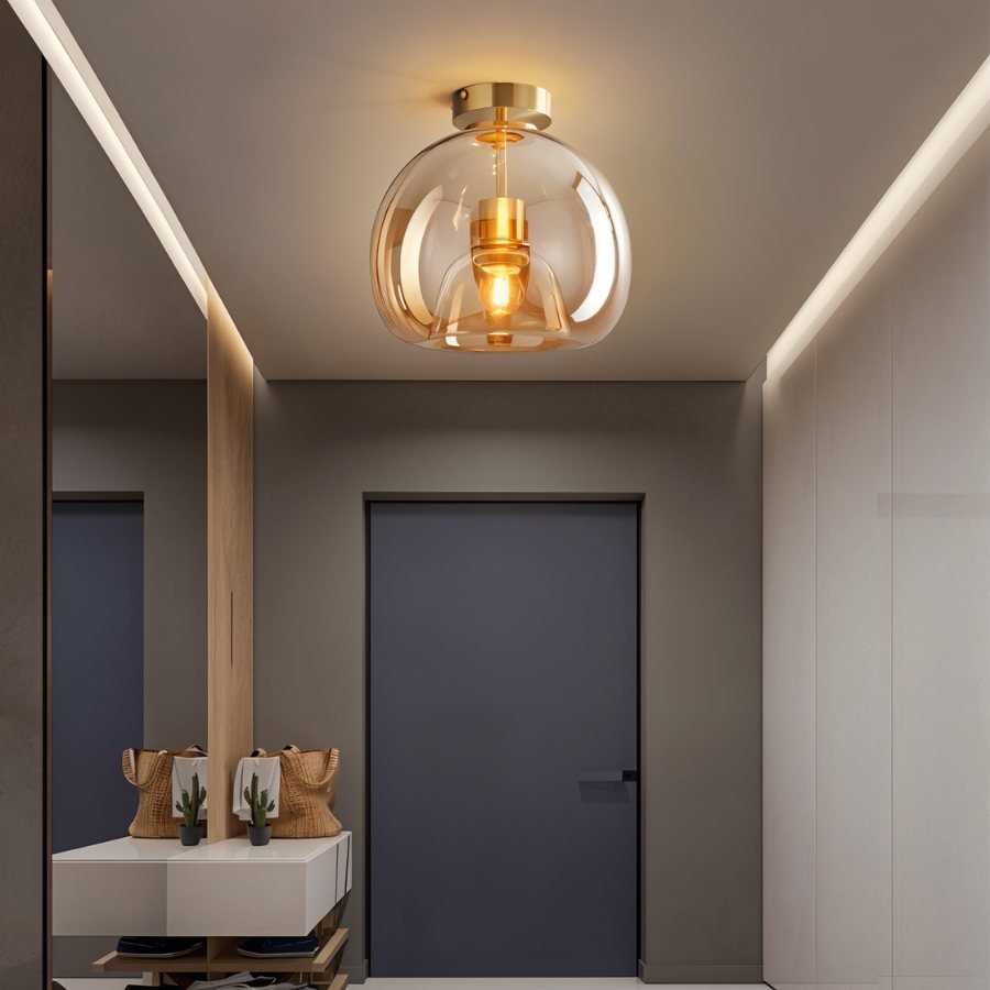 Pascoe Glass Semi-Flush Mount
