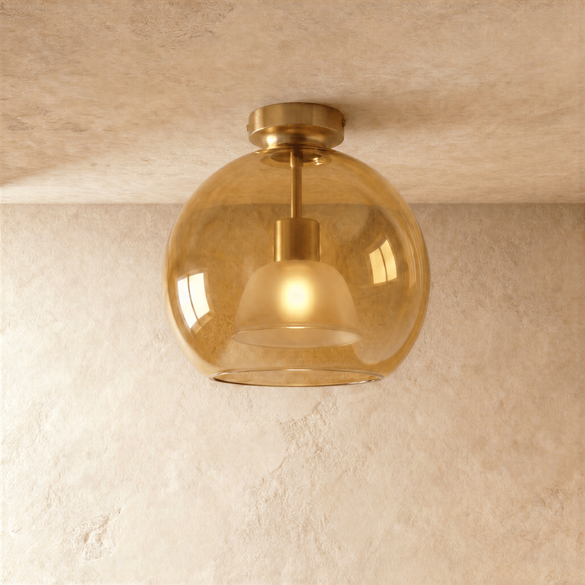 Pascoe Glass Semi-Flush Mount