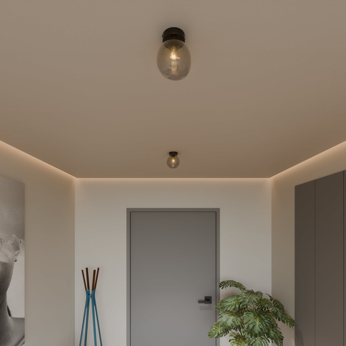 Pascoe Glass Semi-Flush Mount