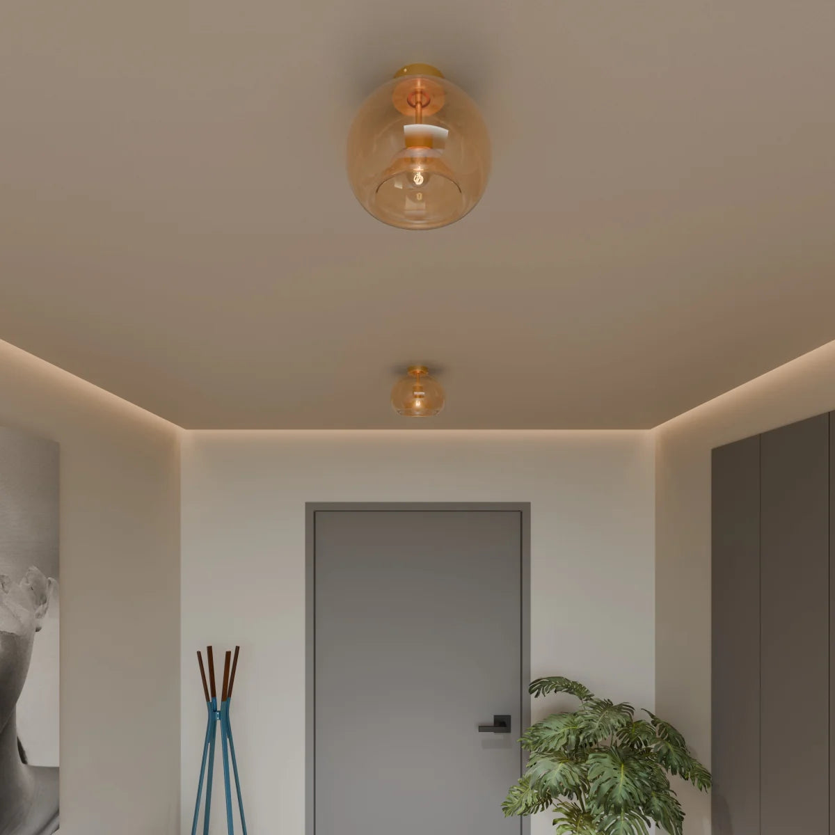 Pascoe Glass Semi-Flush Mount