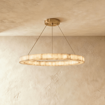 Ostena Alabaster Ring Chandelier