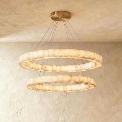 Ostena Alabaster Ring Chandelier