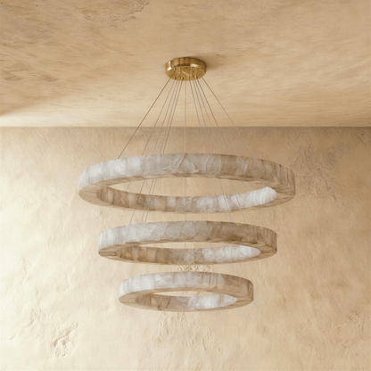Ostena Alabaster Ring Chandelier