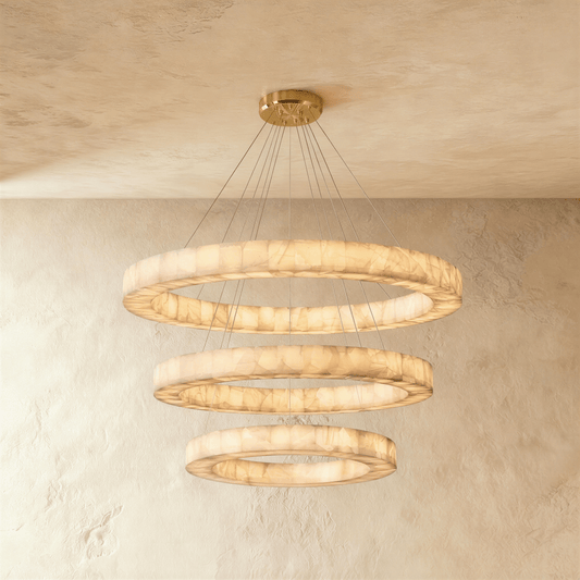 Ostena Alabaster Ring Chandelier