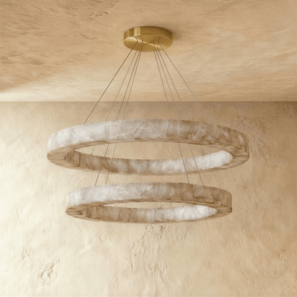 Ostena Alabaster Ring Chandelier