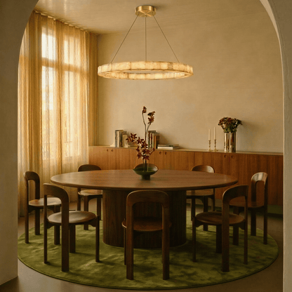 Ostena Alabaster Ring Chandelier
